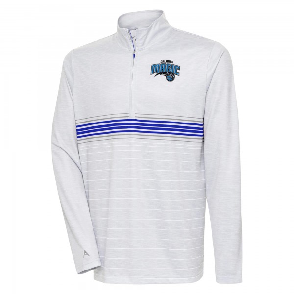Кофта на короткой молнии Orlando Magic Antigua Bullseye - Heather Gray/Royal
