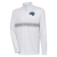Кофта на короткой молнии Orlando Magic Antigua Bullseye - Heather Gray/Silver