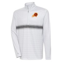 Кофта на короткой молнии Phoenix Suns Antigua Bullseye - Heather Gray/Black