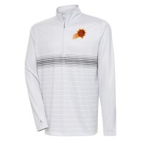 Кофта на короткой молнии Phoenix Suns Antigua Bullseye - Heather Gray/Steel