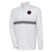 Кофта на короткой молнии Toronto Raptors Antigua Bullseye - Heather Gray/Black