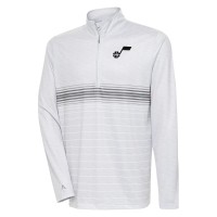 Кофта на короткой молнии Utah Jazz Antigua Bullseye - Heather Gray/Steel