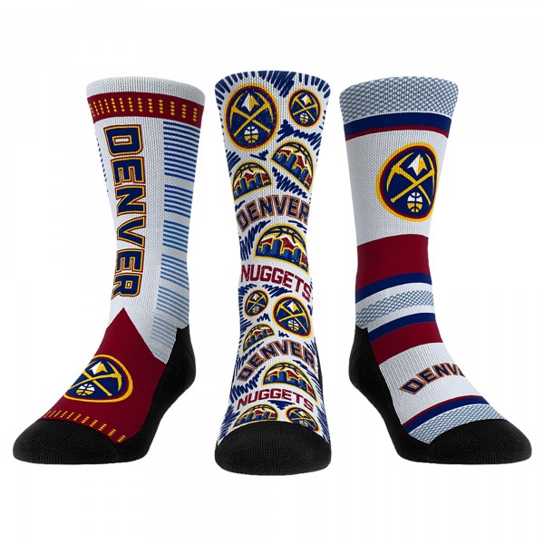 Три пары носков Denver Nuggets Rock Em 2022/23 City Edition