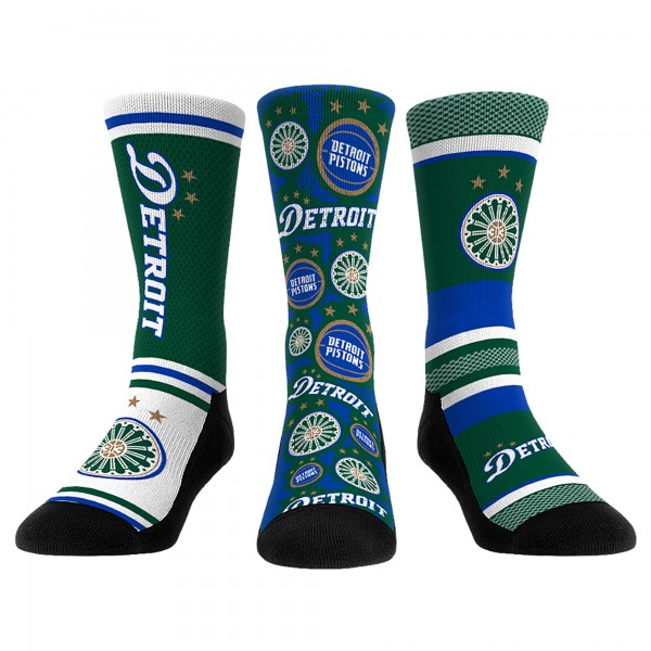 Три пары носков Detroit Pistons Rock Em 2022/23 City Edition