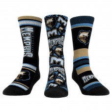 Memphis Grizzlies Rock Em Socks 2022/23 City Edition Three-Pack Crew Socks Set