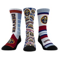 Три пары носков Denver Nuggets Rock Em Youth 2022/23 City Edition