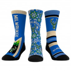 Три пары носков Milwaukee Bucks Rock Em Youth 2022/23 City Edition