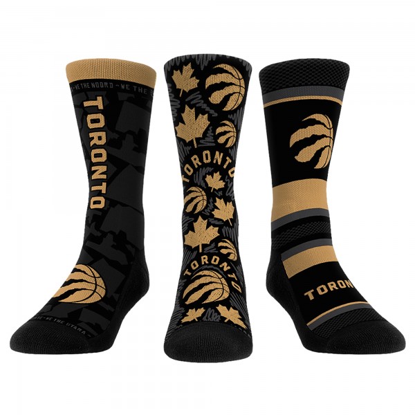 Три пары носков Toronto Raptors Rock Em Youth 2022/23 City Edition
