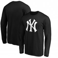New York Yankees Black Official Team Logo Long Sleeve T-Shirt