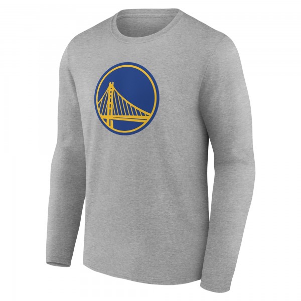 Golden State Warriors Gray Primary Team Logo Long Sleeve T-Shirt