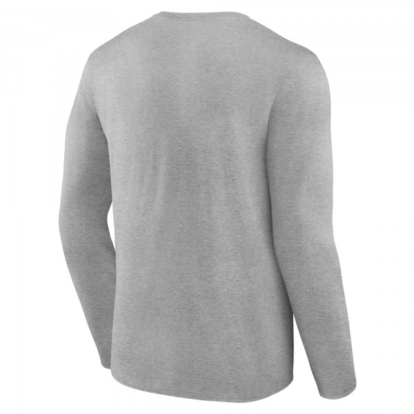Golden State Warriors Gray Primary Team Logo Long Sleeve T-Shirt