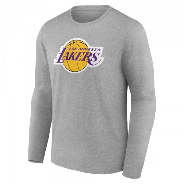 Футболка с длинным рукавом Los Angeles Lakers Primary Team Logo - Gray