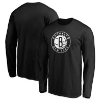 Футболка с длинным рукавом Brooklyn Nets Primary Team Logo - Black