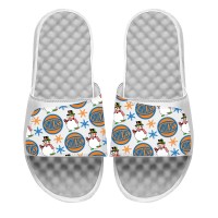 Шлепки New York Knicks ISlide Holiday Pattern - White