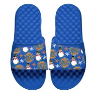 Шлепки New York Knicks ISlide Holiday Pattern - Blue