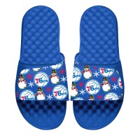 Шлепки Philadelphia 76ers ISlide Holiday Pattern - Royal