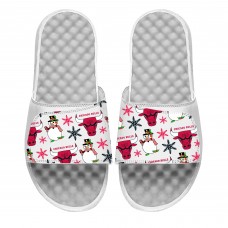 Шлепки Chicago Bulls ISlide Youth Holiday Pattern - White
