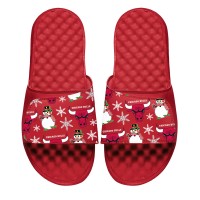 Шлепки Chicago Bulls ISlide Youth Holiday Pattern - Red