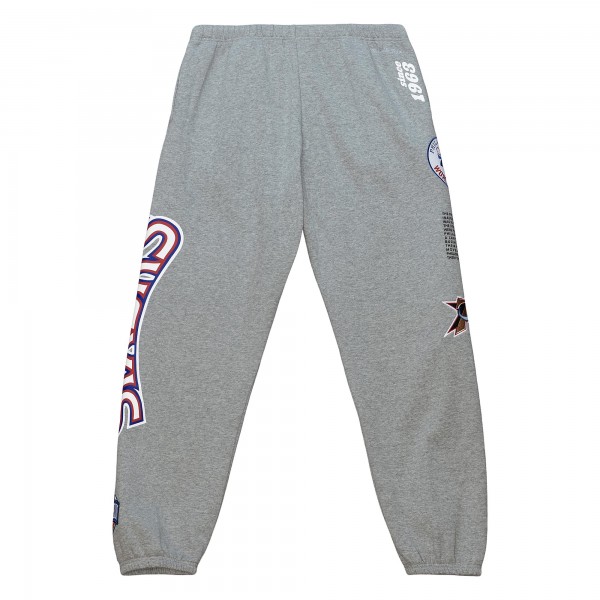 Спортивные штаны Philadelphia 76ers Mitchell & Ness Team Origins Fleece - Heather Gray