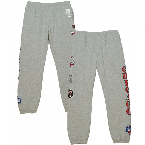 Спортивные штаны Chicago Bulls Mitchell & Ness Team Origins Fleece - Heather Gray