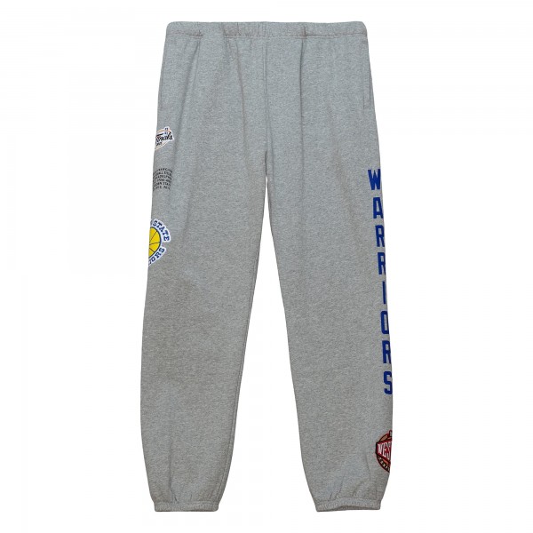Спортивные штаны Golden State Warriors Mitchell & Ness Team Origins Fleece - Heather Gray