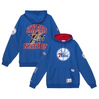 Толстовка Philadelphia 76ers Mitchell & Ness Team Origins Fleece - Royal