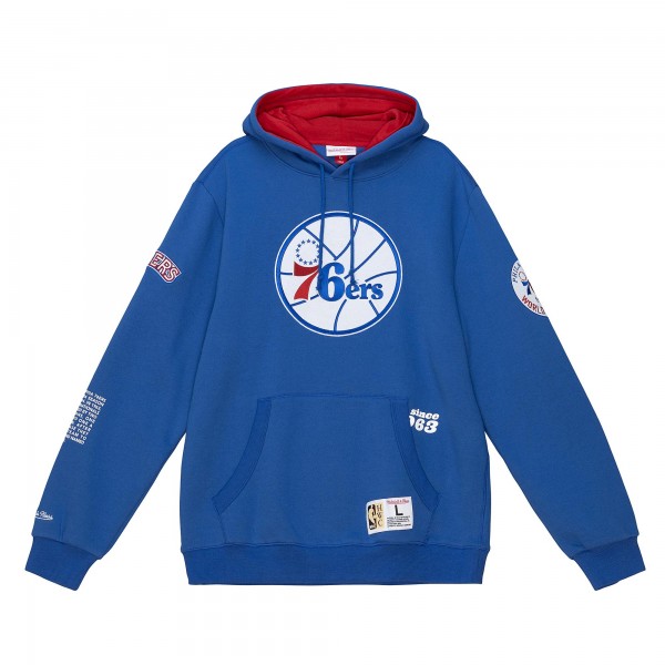 Толстовка Philadelphia 76ers Mitchell & Ness Team Origins Fleece - Royal