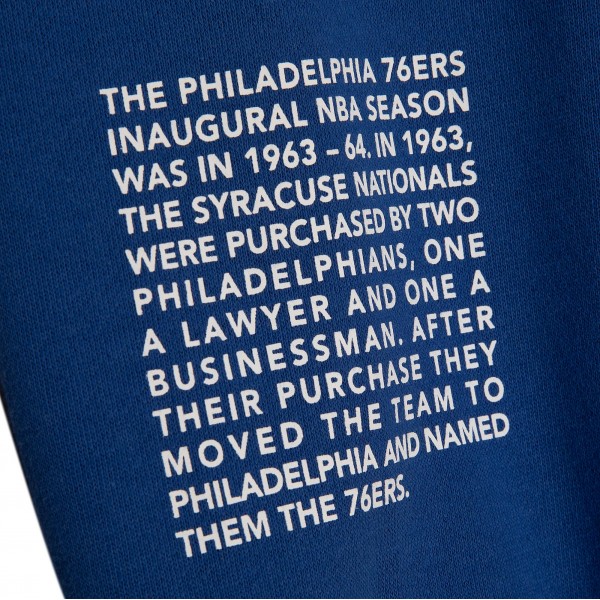 Толстовка Philadelphia 76ers Mitchell & Ness Team Origins Fleece - Royal
