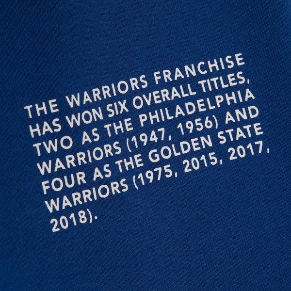 Толстовка Golden State Warriors Mitchell & Ness Team Origins Fleece - Royal