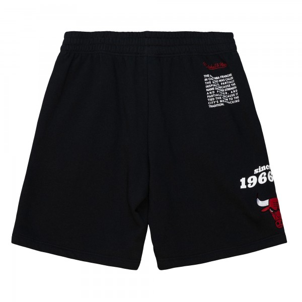 Шорты Chicago Bulls Mitchell & Ness Team Origins Fleece - Black