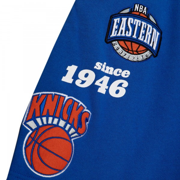Шорты New York Knicks Mitchell & Ness Team Origins Fleece - Navy
