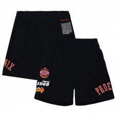 Phoenix Suns Mitchell & Ness Team Origins Fleece Shorts - Black