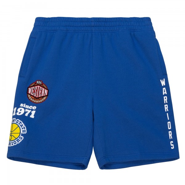 Шорты Golden State Warriors Mitchell & Ness Team Origins Fleece - Royal