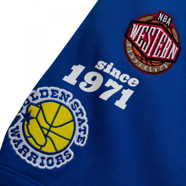 Шорты Golden State Warriors Mitchell & Ness Team Origins Fleece - Royal