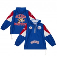 Куртка на короткой молнии Philadelphia 76ers Mitchell & Ness Team Origins - Royal
