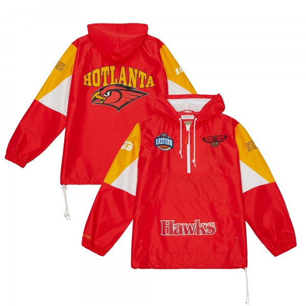 Куртка на короткой молнии Atlanta Hawks Mitchell & Ness Team Origins - Red