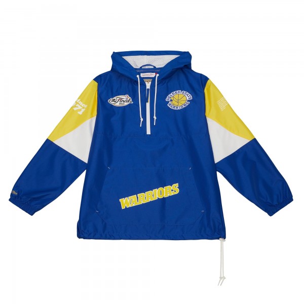 Куртка на короткой молнии Golden State Warriors Mitchell & Ness Team Origins - Royal