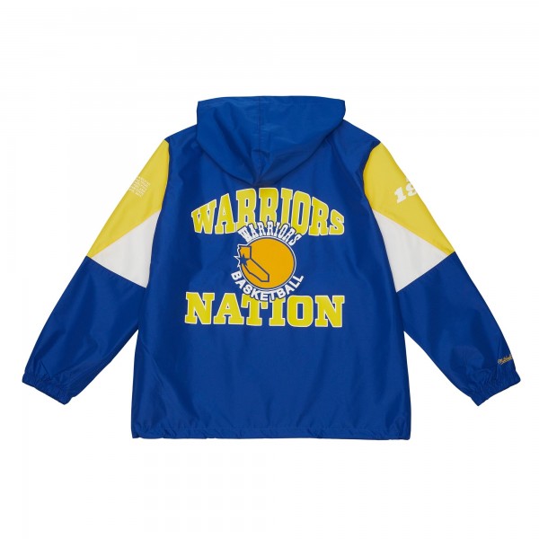 Куртка на короткой молнии Golden State Warriors Mitchell & Ness Team Origins - Royal