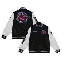 Куртка на кнопках Toronto Raptors Mitchell & Ness Team Origins Satin Varsity - Black