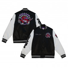 Куртка на кнопках Toronto Raptors Mitchell & Ness Team Origins Satin Varsity - Black