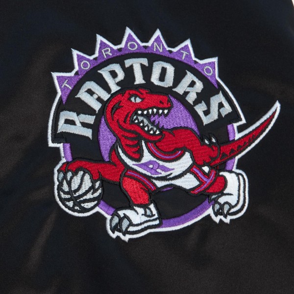 Куртка на кнопках Toronto Raptors Mitchell & Ness Team Origins Satin Varsity - Black