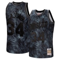 Игровая форма  Hakeem Olajuwon Houston Rockets Mitchell & Ness Hardwood Classics 1993-94 Tie-Dye Swingman - Black