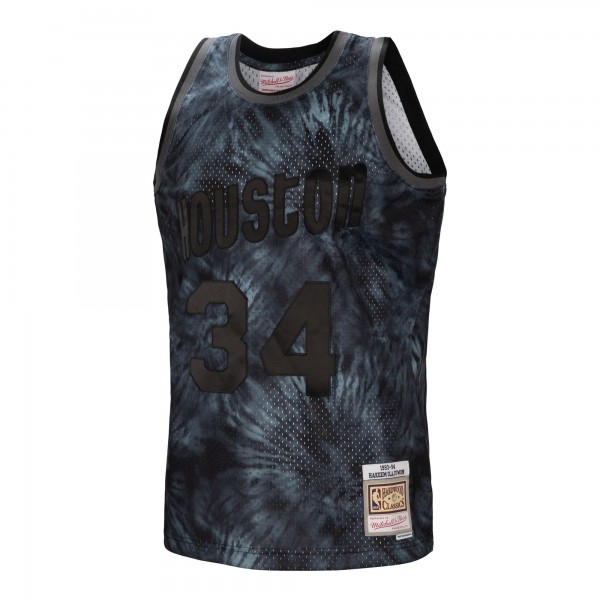 Игровая форма  Hakeem Olajuwon Houston Rockets Mitchell & Ness Hardwood Classics 1993-94 Tie-Dye Swingman - Black