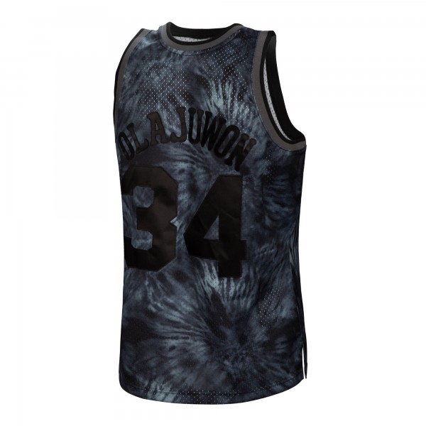 Игровая форма  Hakeem Olajuwon Houston Rockets Mitchell & Ness Hardwood Classics 1993-94 Tie-Dye Swingman - Black