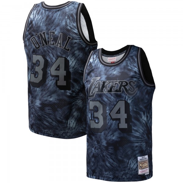 Игровая форма  Shaquille ONeal Los Angeles Lakers Mitchell & Ness Hardwood Classics 1996-97 Tie-Dye Swingman - Black