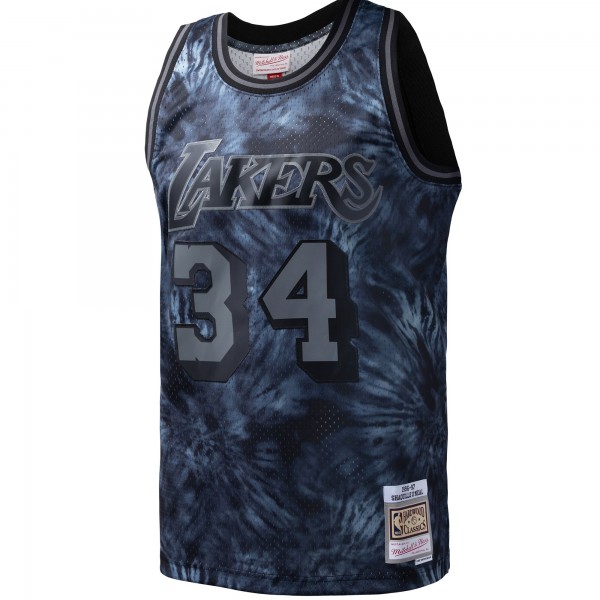 Игровая форма  Shaquille ONeal Los Angeles Lakers Mitchell & Ness Hardwood Classics 1996-97 Tie-Dye Swingman - Black