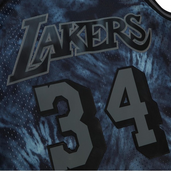 Игровая форма  Shaquille ONeal Los Angeles Lakers Mitchell & Ness Hardwood Classics 1996-97 Tie-Dye Swingman - Black