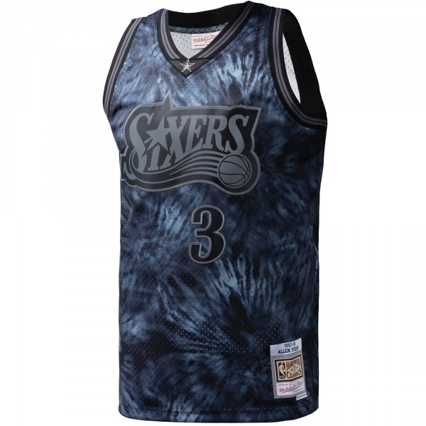 Игровая форма  Allen Iverson Philadelphia 76ers Mitchell & Ness Hardwood Classics 1997-98 Tie-Dye Swingman - Black