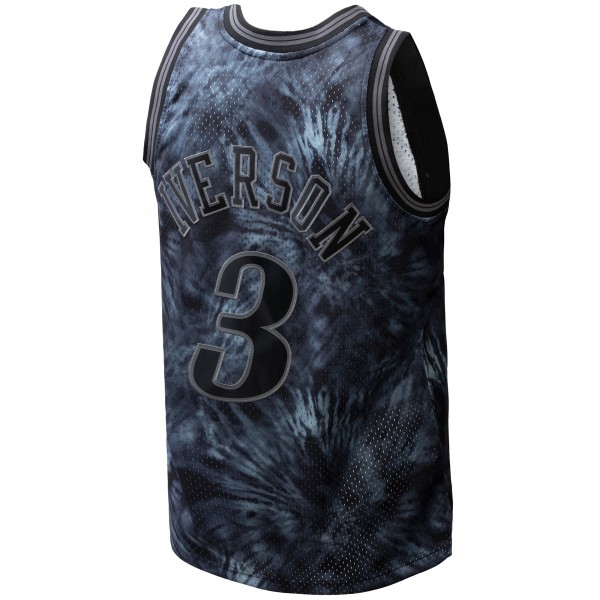 Игровая форма  Allen Iverson Philadelphia 76ers Mitchell & Ness Hardwood Classics 1997-98 Tie-Dye Swingman - Black