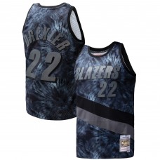 Игровая форма  Clyde Drexler Portland Trail Blazers Mitchell & Ness Hardwood Classics 1991/92 Tie-Dye Swingman - Black